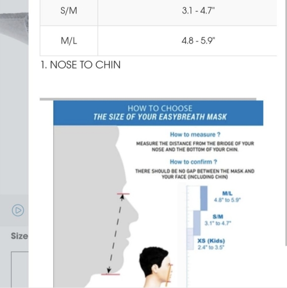 NWT Subea Easybreath Full Face Mask Snorkel - M/L - Picture 10 of 11